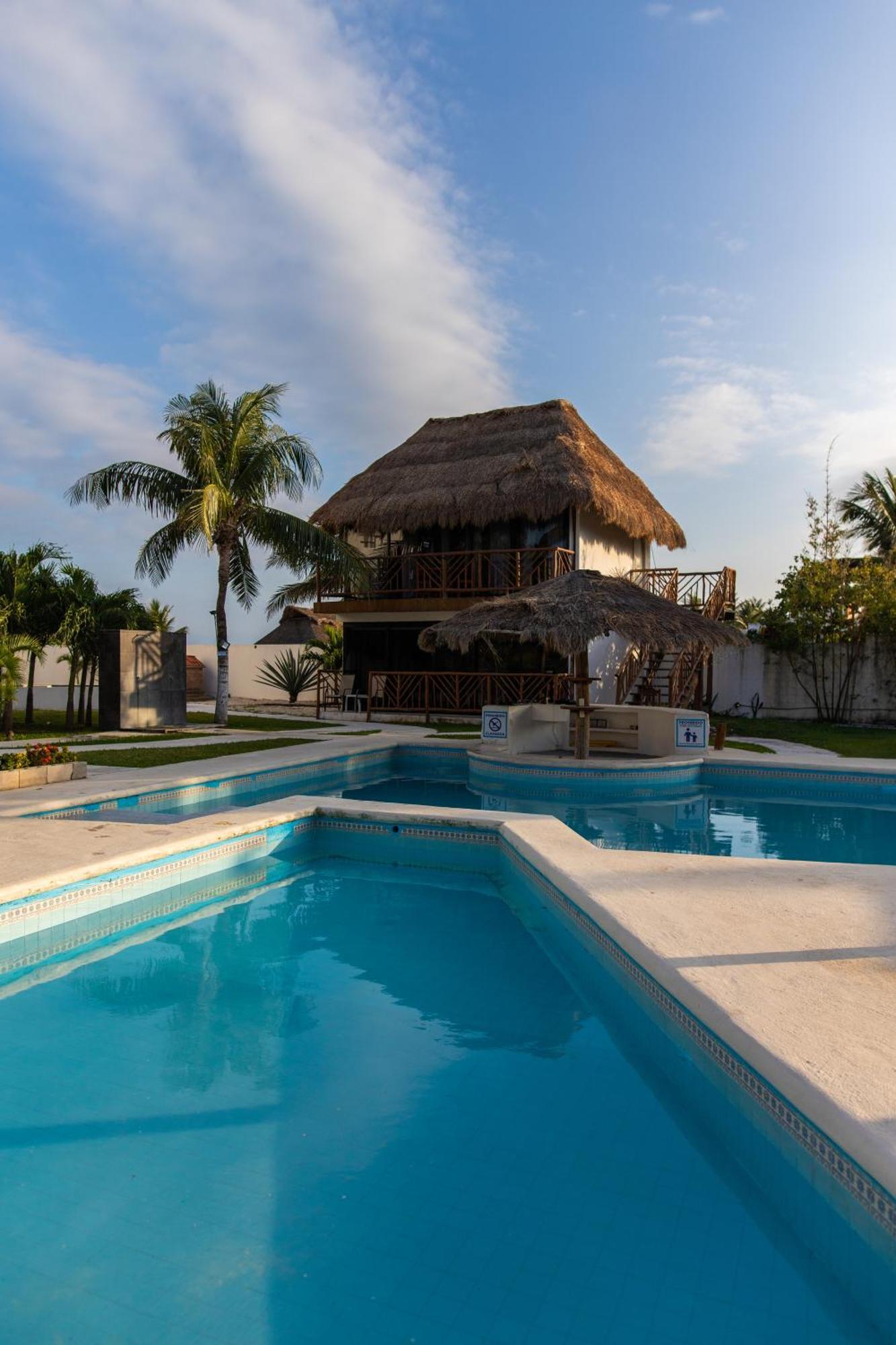 Kabanas & Beach Club Ojo De Agua Puerto Morelos Luaran gambar
